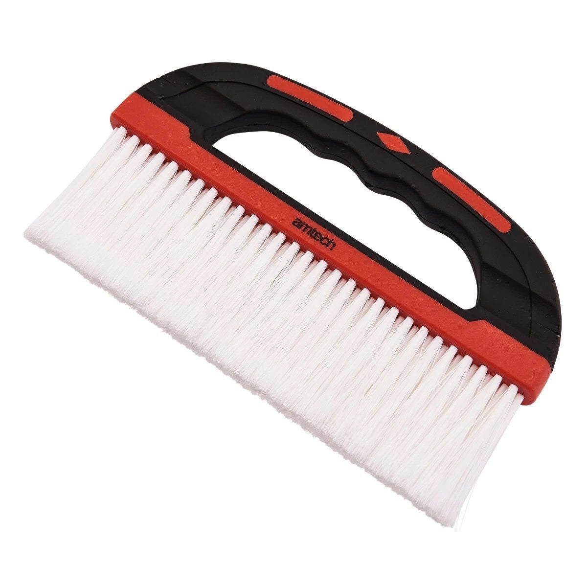 Amtech Soft Grip Wallpaper Brush Multicoloured 225mm S3958 | Ergonomic Comfort Grip | Easy Clean Bristles | Lightweight Body