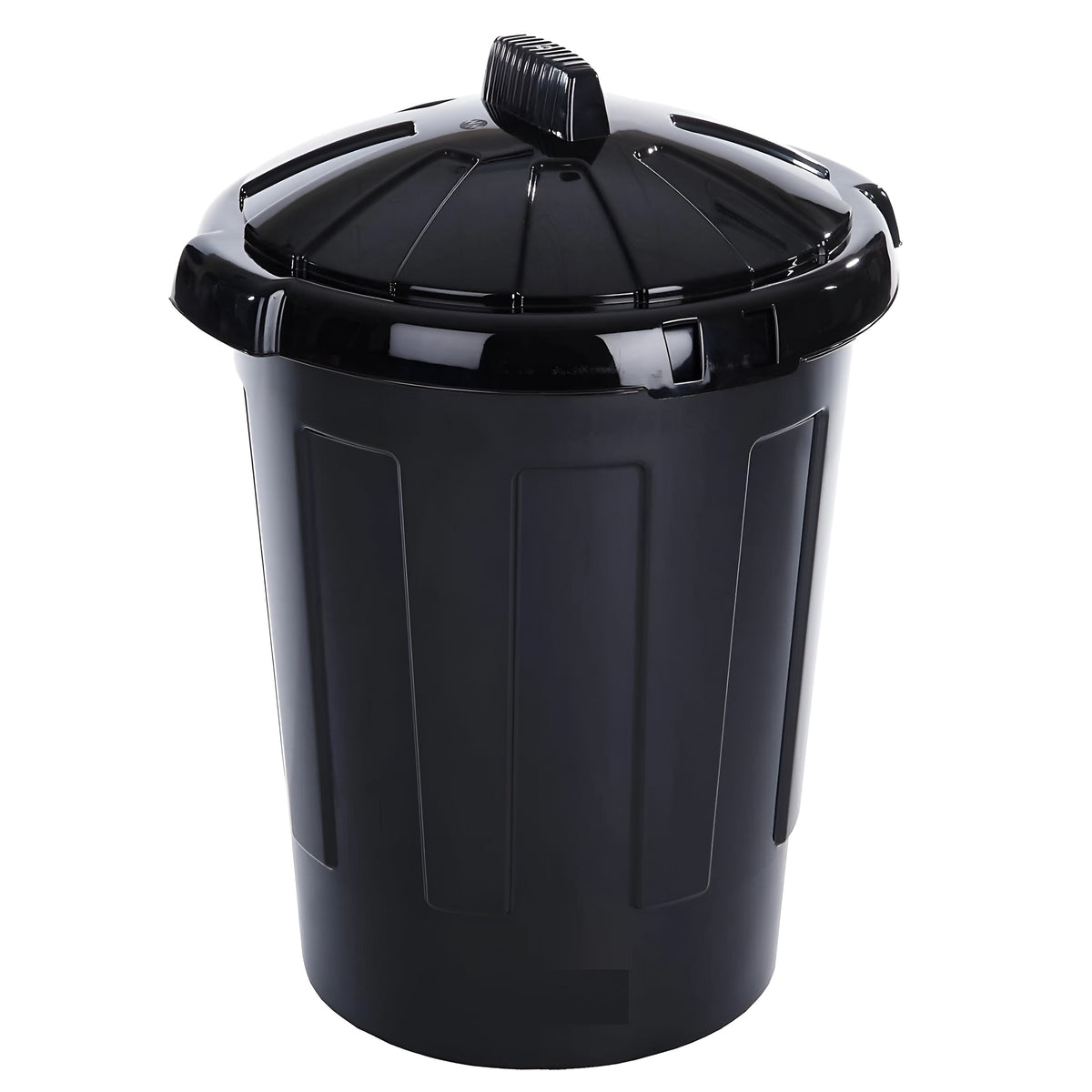 Giant Plastic Dustbin Black H700mm x W540mm x D540mm 80Ltr Z11082 