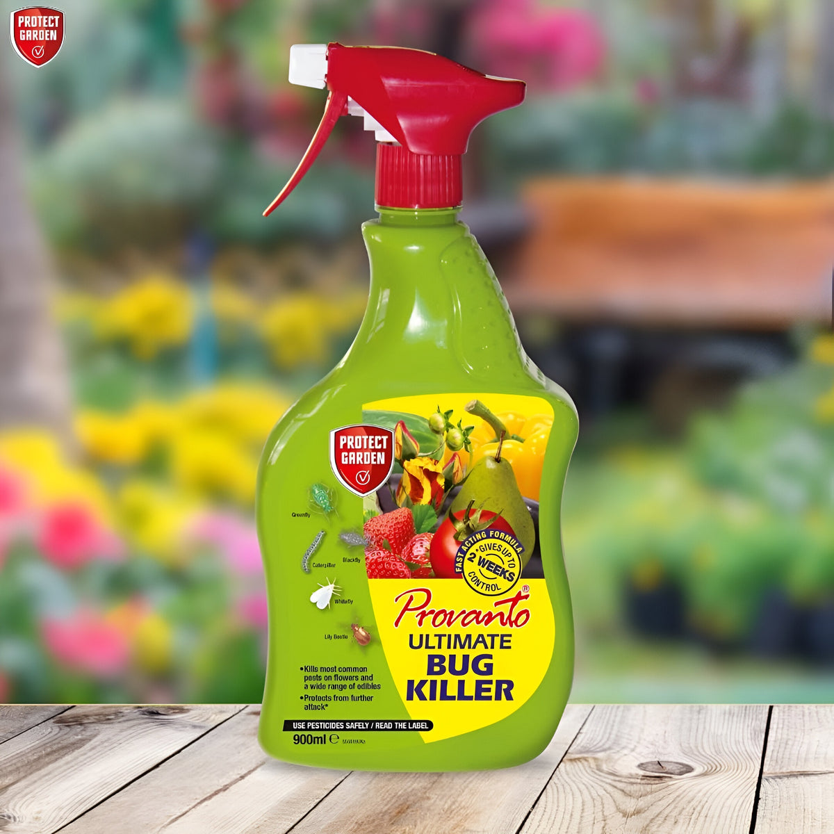 Provanto Ultimate Bug Killer Spray 1Ltr 552877UKa | Protect Garden | Fast Acting Formula | Gives Up to 2 Weeks Control | Kills Most Common Pests on Flowers and a Wide Range of Edibles |  Protects from Further Attacks
