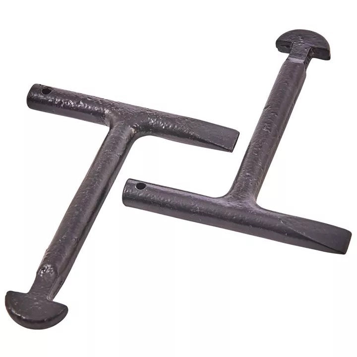 Amtech T-Handle Manhole Key Set Black 2-Piece C3185