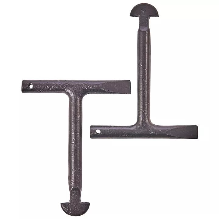 Amtech T-Handle Manhole Key Set Black 2-Piece C3185