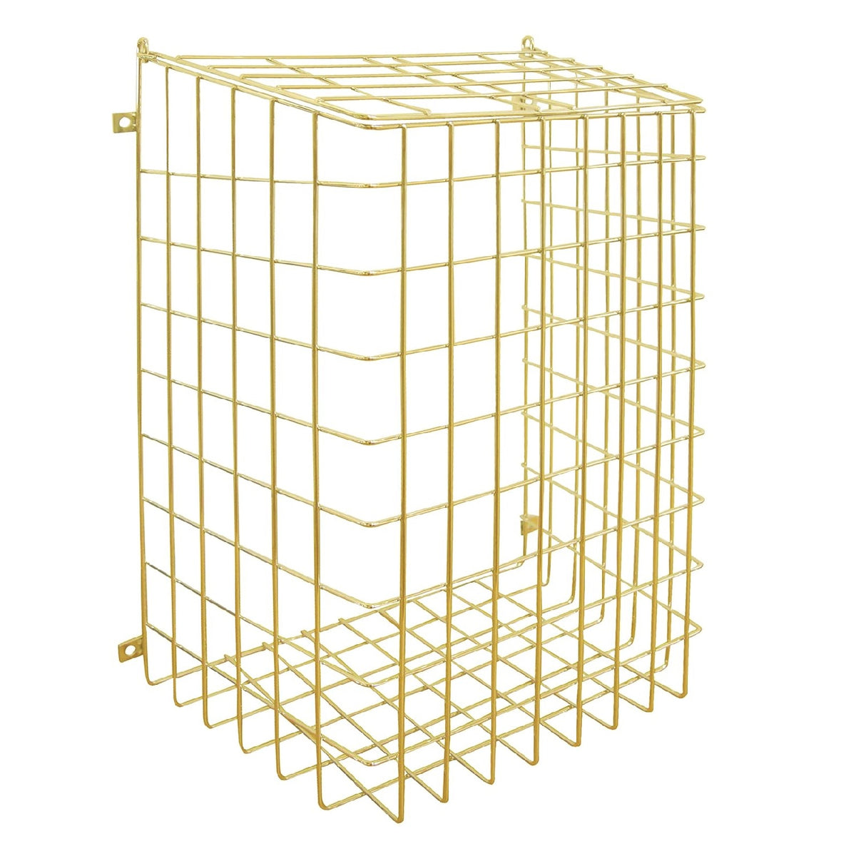 Select Hardware Brassed Letter Plate Cage Golden 35cm x 17cm x 40cm 