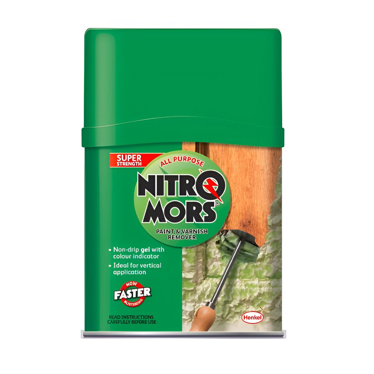 Nitromors All Purpose Paint and Varnish Remover Green 375ml 1390044 | Super Strength | Non-Drip Gel with Colour Indicator | Ideal for Vertical Application