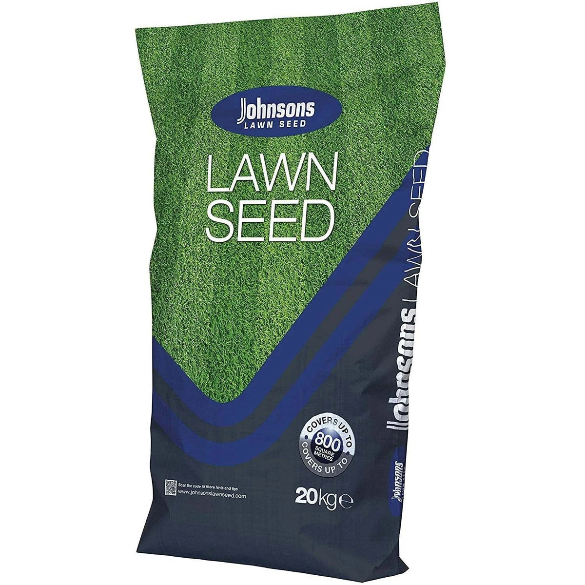 Johnsons Economy Lawn Seed with Ryegrass Green 20kg 1111693 | Covers Upto 800 Square Metres