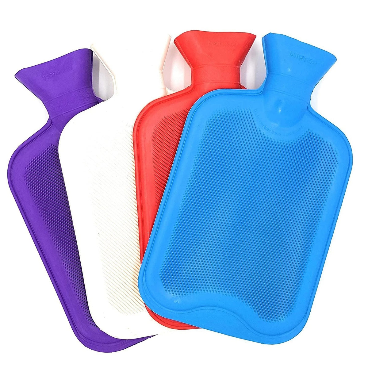 DID Natural Rubber Hot Water Bottle Assorted Colours 2Ltr OD4160