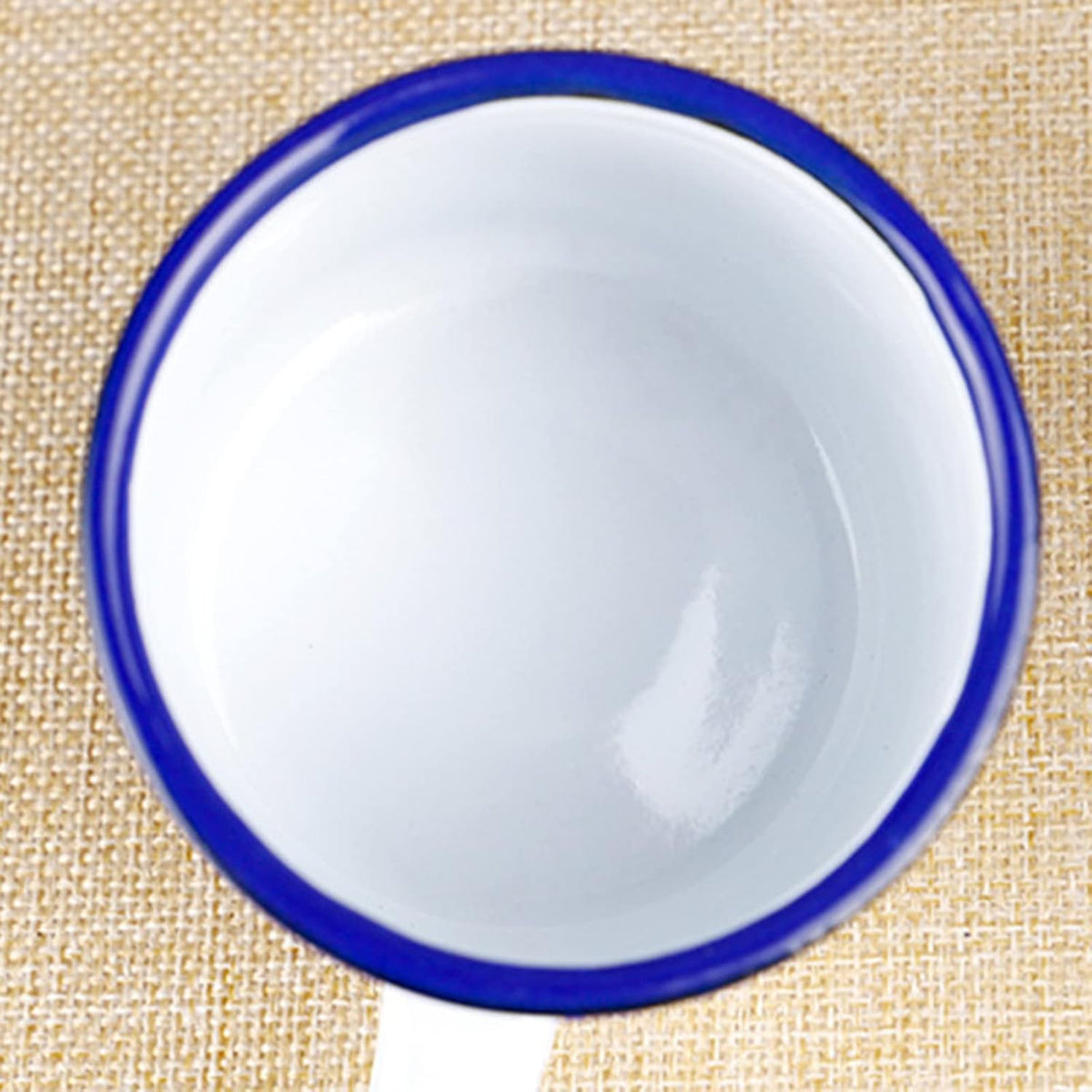 Falcon Enamel Drinking Mug White 9cm 500ml 155g 50009 | Mug for Indoor and Outdoor Activities | Resusable and Portable