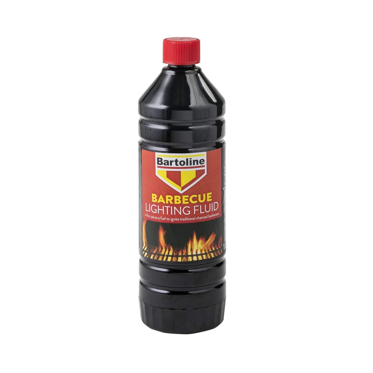Bartoline Barbecue Lighting Fluid Black 1Ltr 15145370 | Fuel for Charcoal Grills | Easy Ignite | Clean Burn