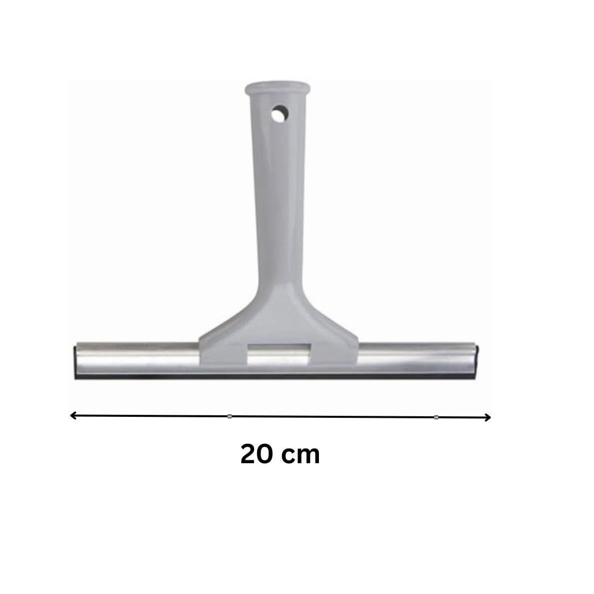 Elliot Multi-Purpose Window Squeegee with Comfortable Grip Grey 20cm 10F30035 | Streak-Free Cleaning for Windows-Mirrors-Tiles-Cars and Shower Screens | Indoor and Outdoor Use