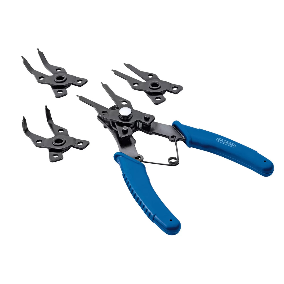 Draper Tools Circlip Plier Set Black and Blue 5-Piece 19735