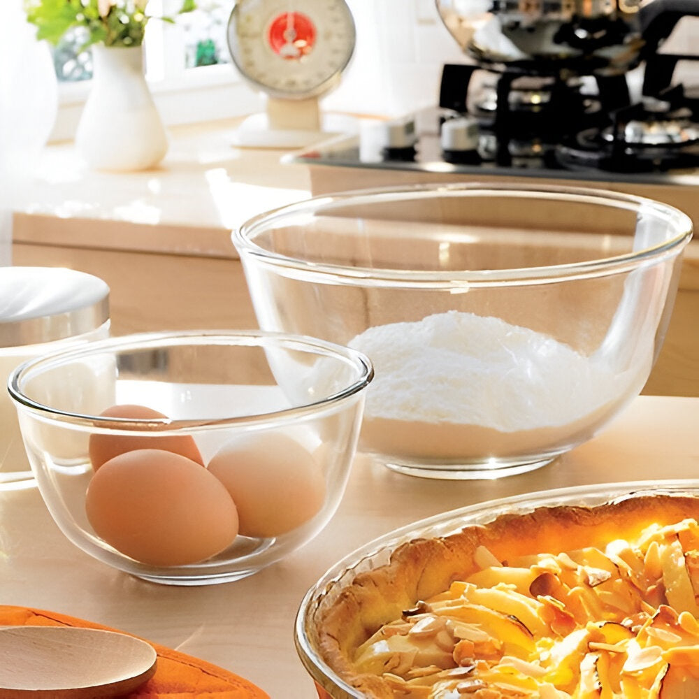 Pyrex Classic Round Glass Bowl Clear 1Ltr 17cm 179B000