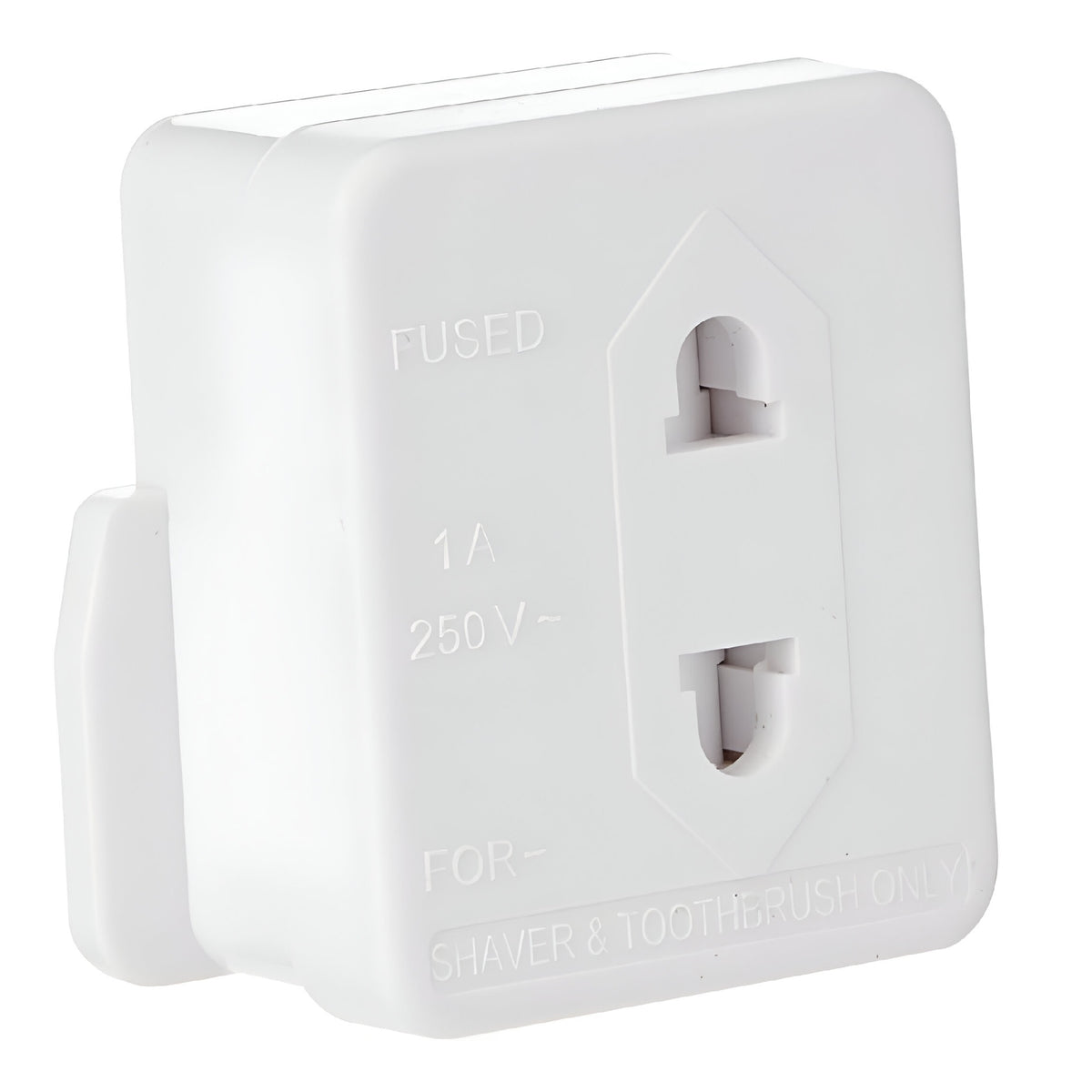 Pifco Shaver Adaptor White 1Amp 250V BLA311
