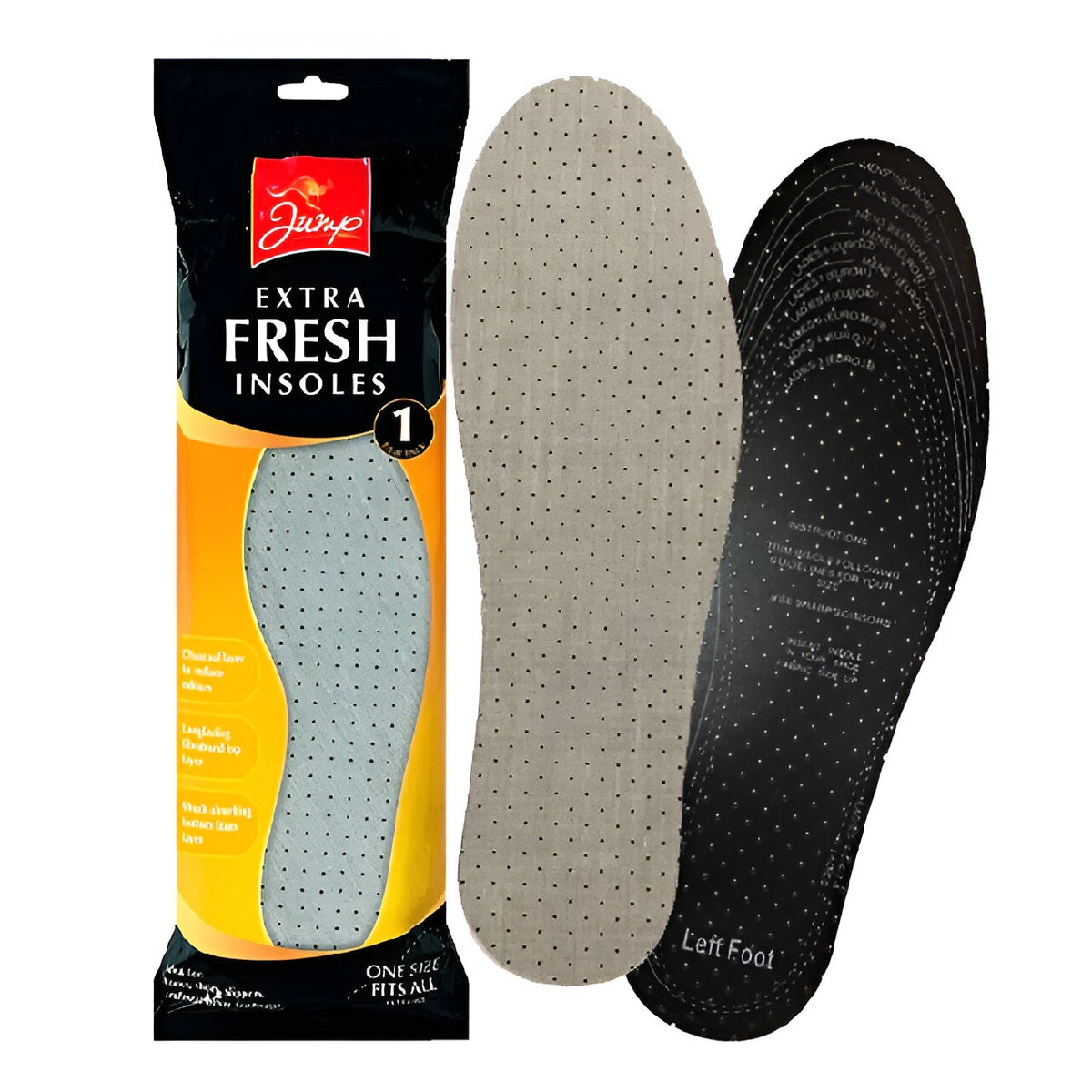 Jump Extra Fresh Insoles Assorted One Size Pack of 1 Pair 62709