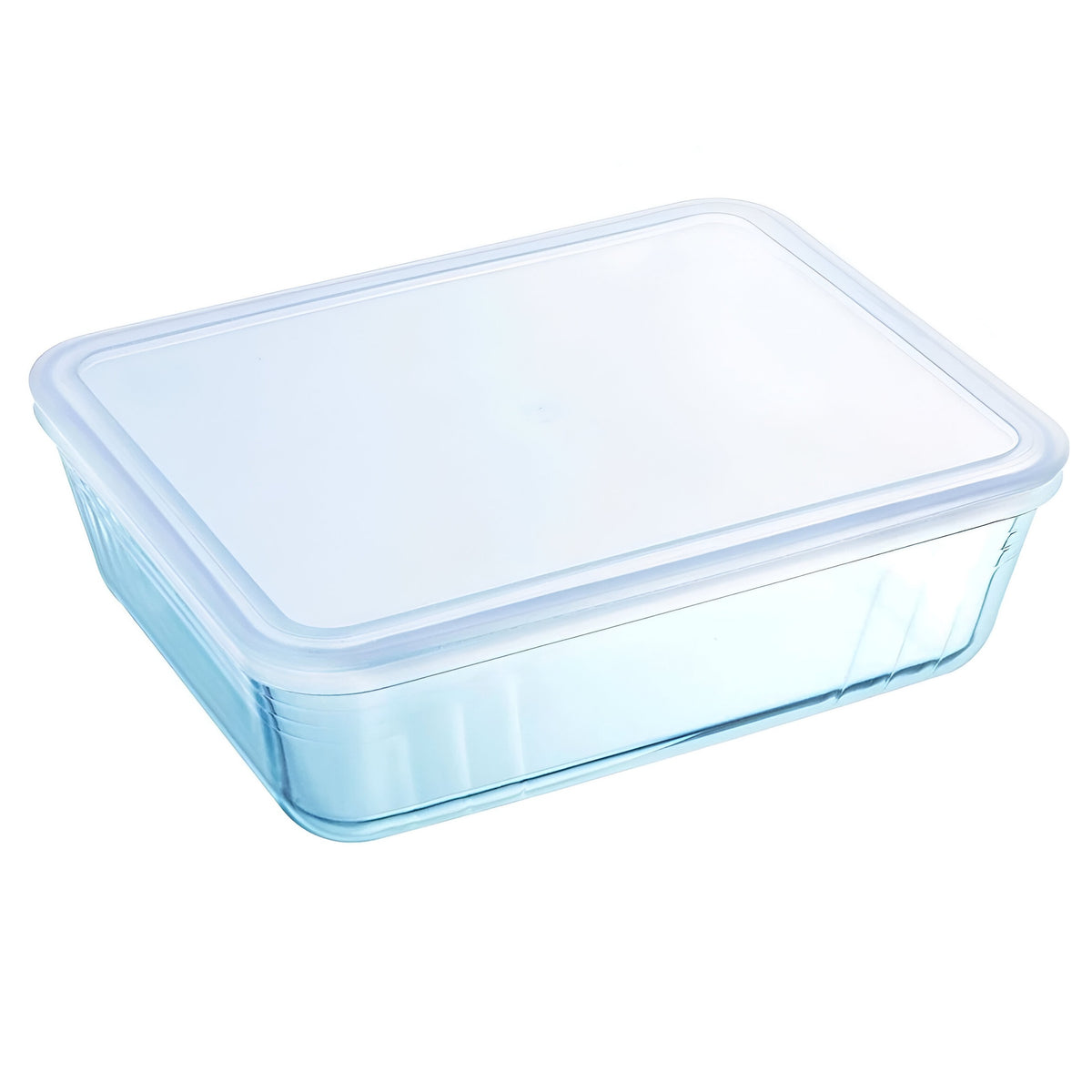 Pyrex Rectangular Dish With Plastic Lid Transparent 1.5Ltr 22cm x 17cm x 6cm 242P000 | Cook and Freeze | Freezer Safe | Oven Safe