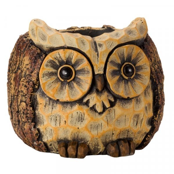 Smart Garden Woodland Owl Planter Natural 5071005