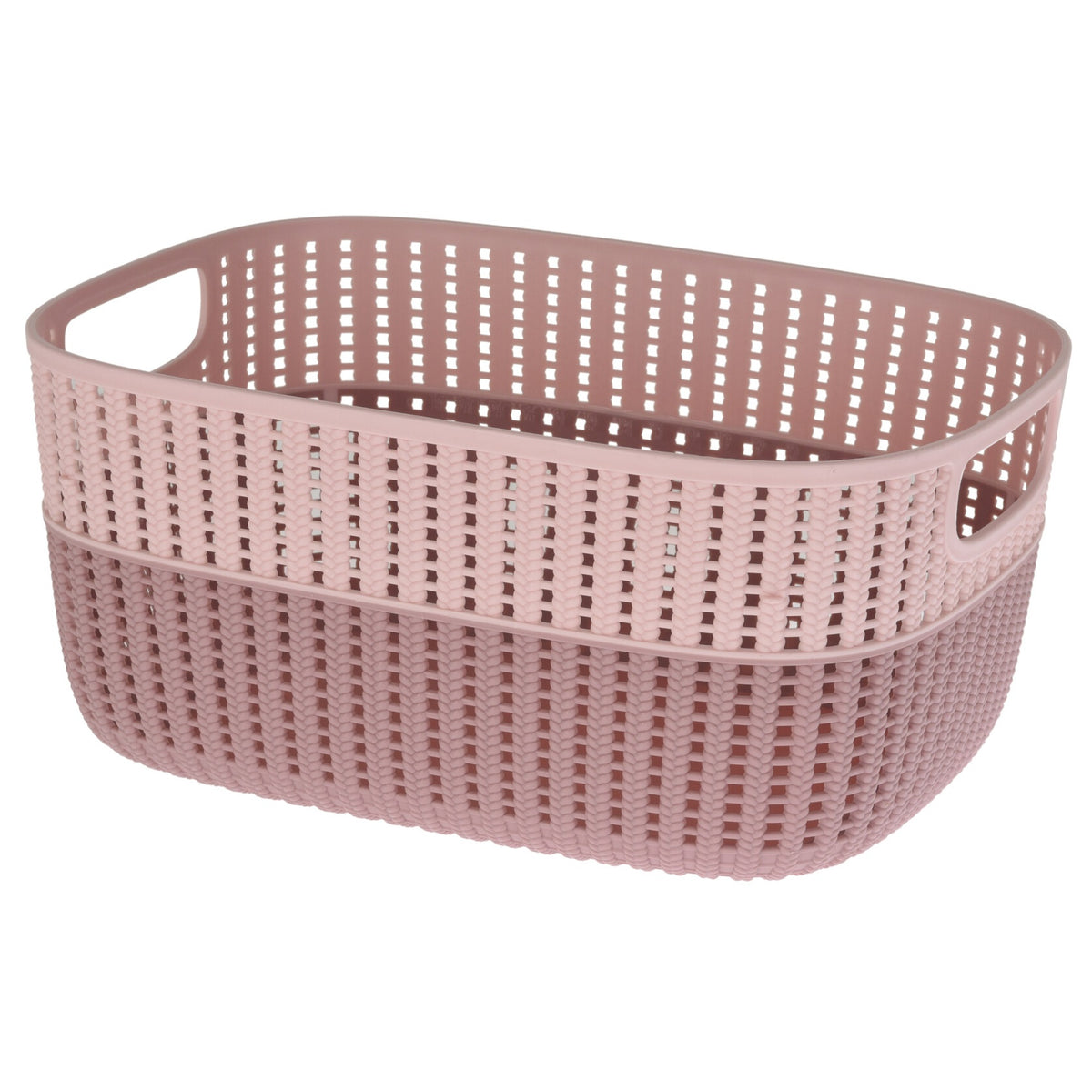 Duotone Plastic Basket Assorted Colours 38cm x 28cm 030002060