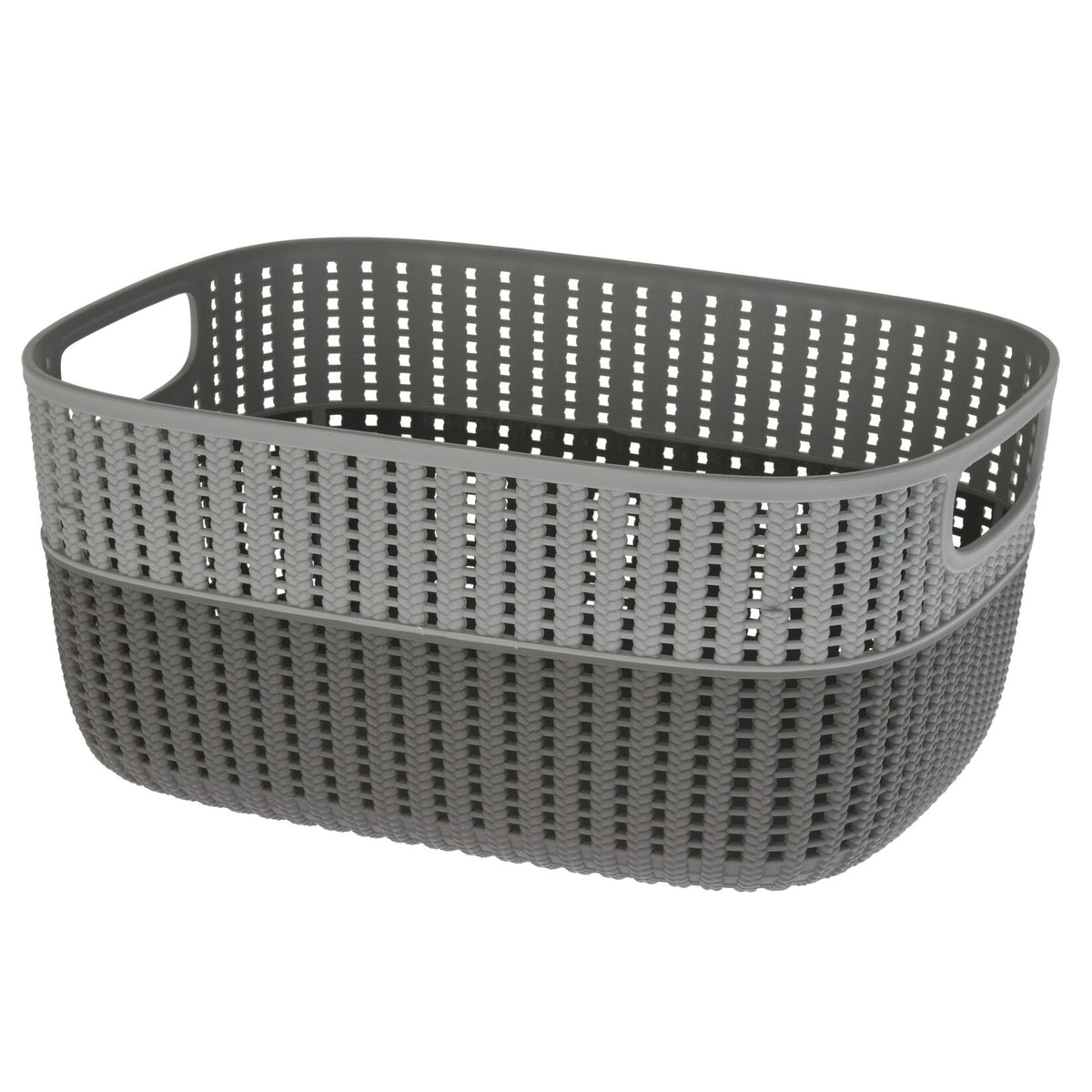 Duotone Plastic Basket Assorted Colours 38cm x 28cm 030002060