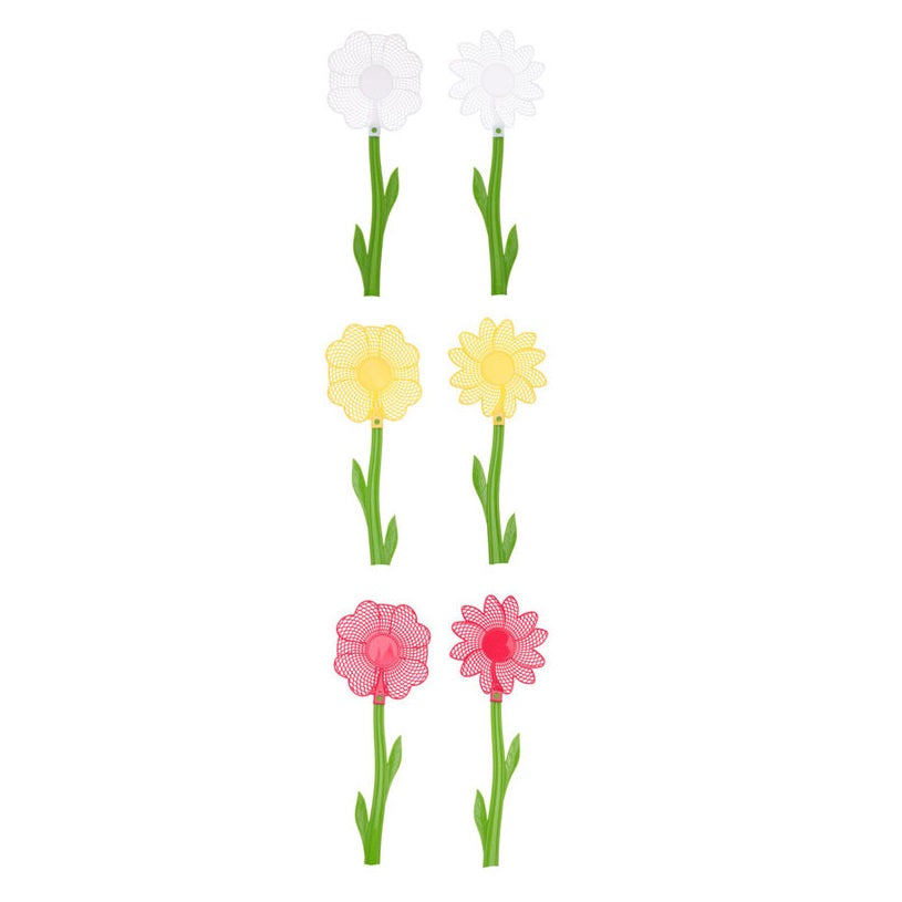 Fly Swatter Flower Assorted Colours 48cm x 12cm 010000520