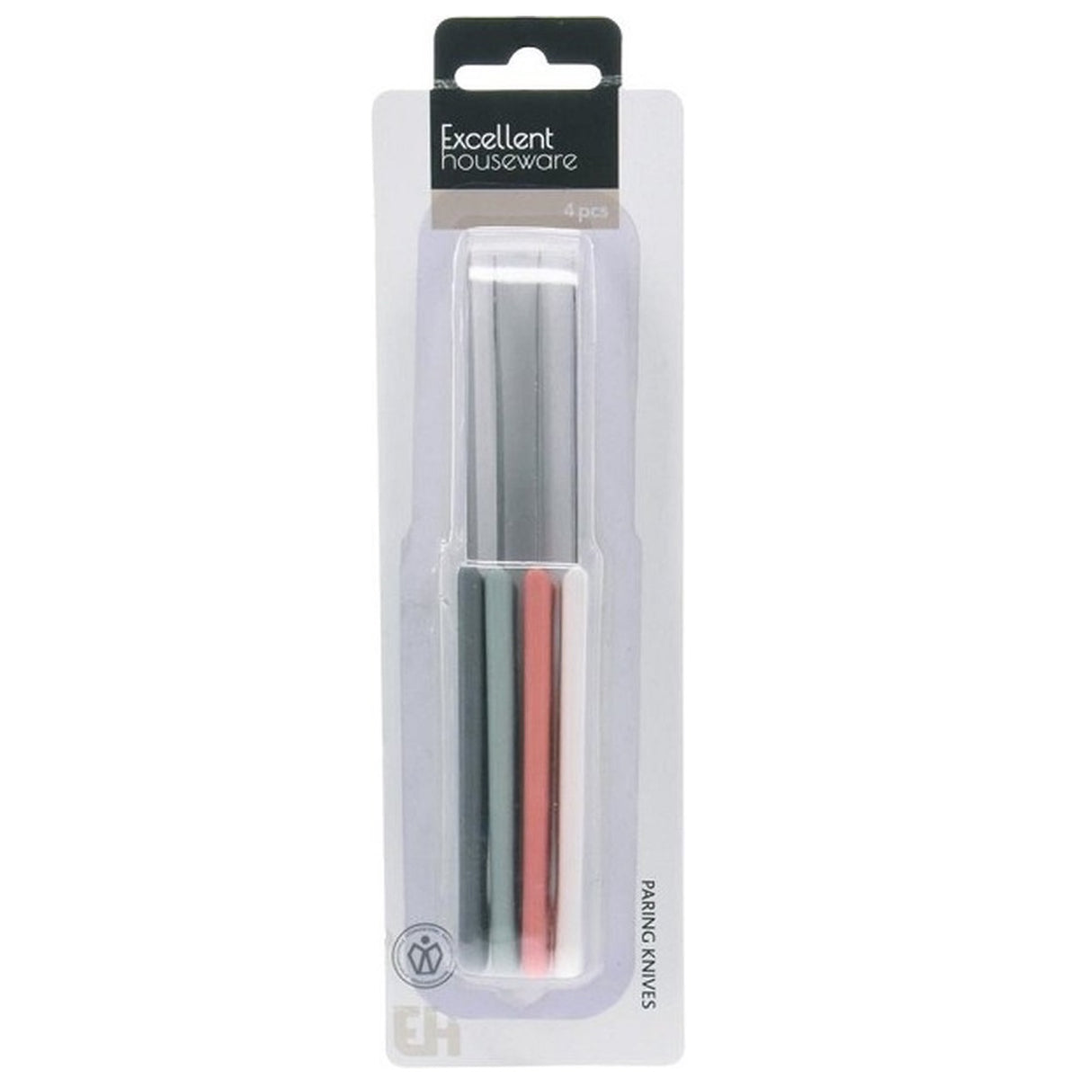 Excellent Houseware Paring Knife Set Assorted Colours Pack of 4 C80201880