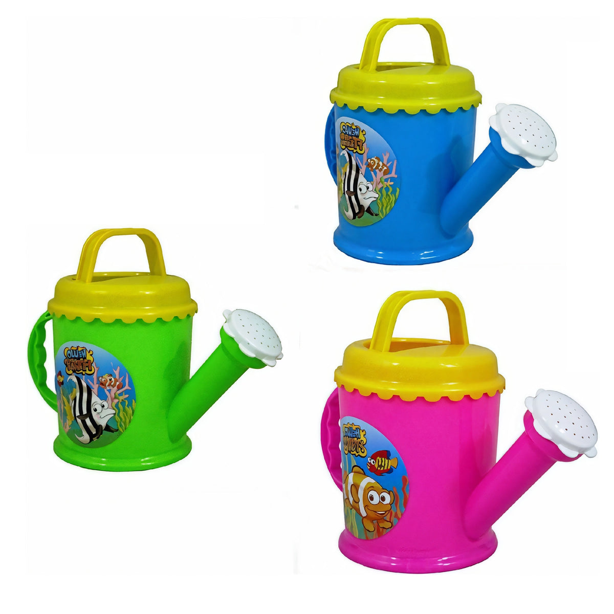 KandyToys Hello Fishy Kids Plastic Watering Can Assorted Pack of 1 TY5248