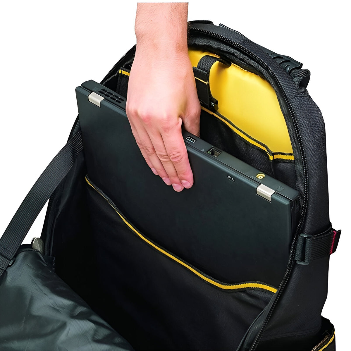 Stanley Fatmax Tools Backpack Black and Yellow 36cm x 21cm x 46cm 1-95-611 | Water Proof Base