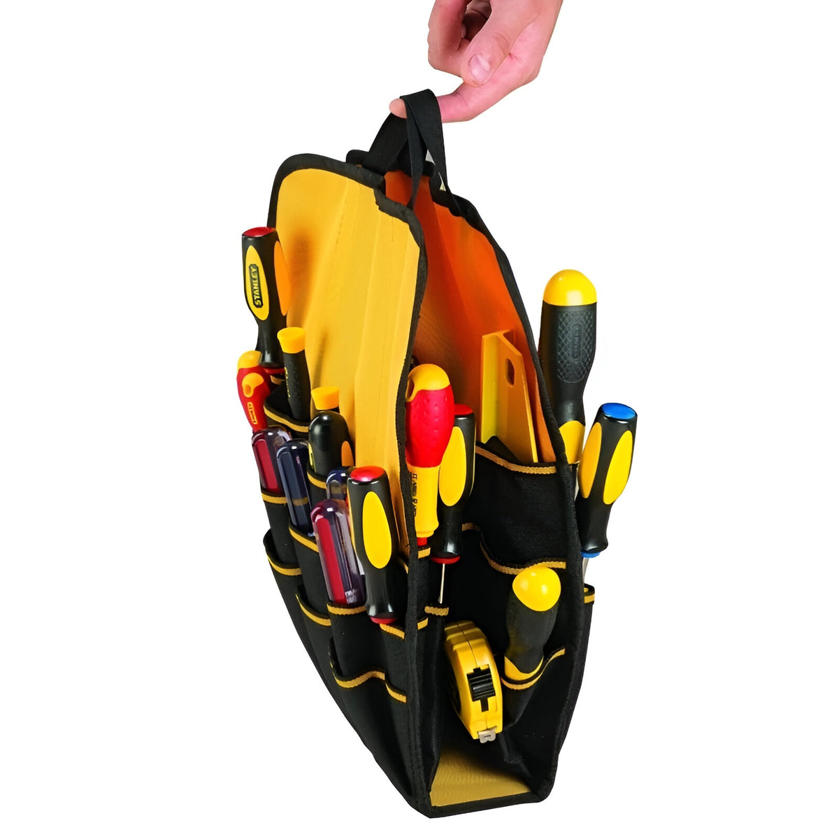 Stanley Fatmax Tools Backpack Black and Yellow 36cm x 21cm x 46cm 1-95-611 | Water Proof Base