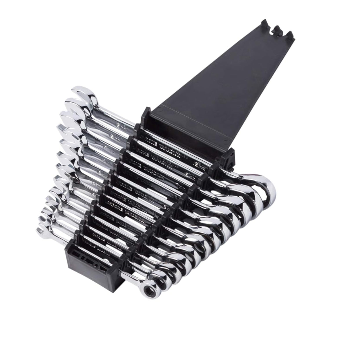 FX Tools Combination Wrench Set 12-Piece Silver A41000110 | Chrome Vanadium Spanners 6mmâ€“22mm | Metric Ring and Open-End Tools | Heavy-Duty with Storage Rack
