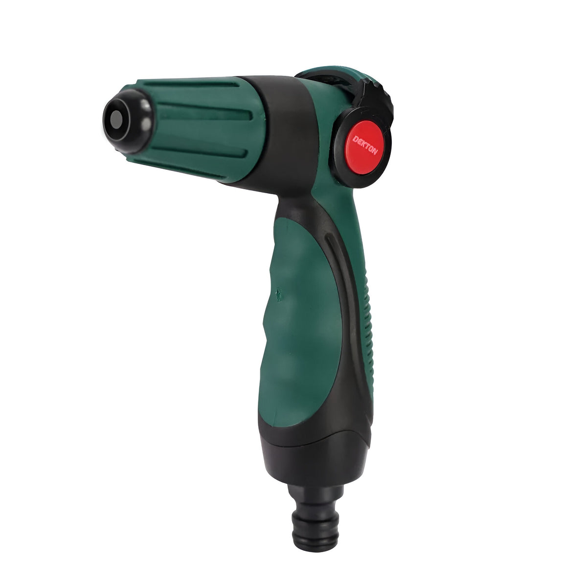 Dekton Easy Use Spray Nozzle Dark Green DTG6140 | Easy Thumb Control | universal Fitting | Thumb Controls On-Off and Water Flow | Fits All Types of 0.75-Inch | Soft Non-Slip Grip | Ergonomic Design
