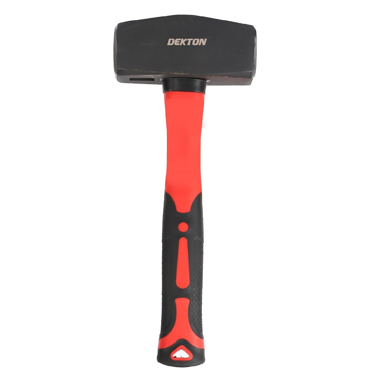 Dekton Club Hammer Red and Black H28.5cm 2kg DT10313 | Heavy Duty | Fibreglass Handle for Shock Absorption | Drop Forged | Ergonomic Anti-Slip Grip | Durable Carbon Steel
