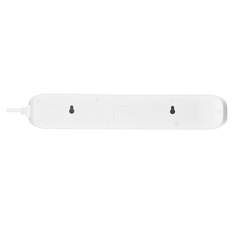 Masterplug 4 Socket Surge Protected Extension Lead White 4Mtr SRGUAC1044N | With USB A and C Port | Fast Charging | 10.5W Output | 13A Rated