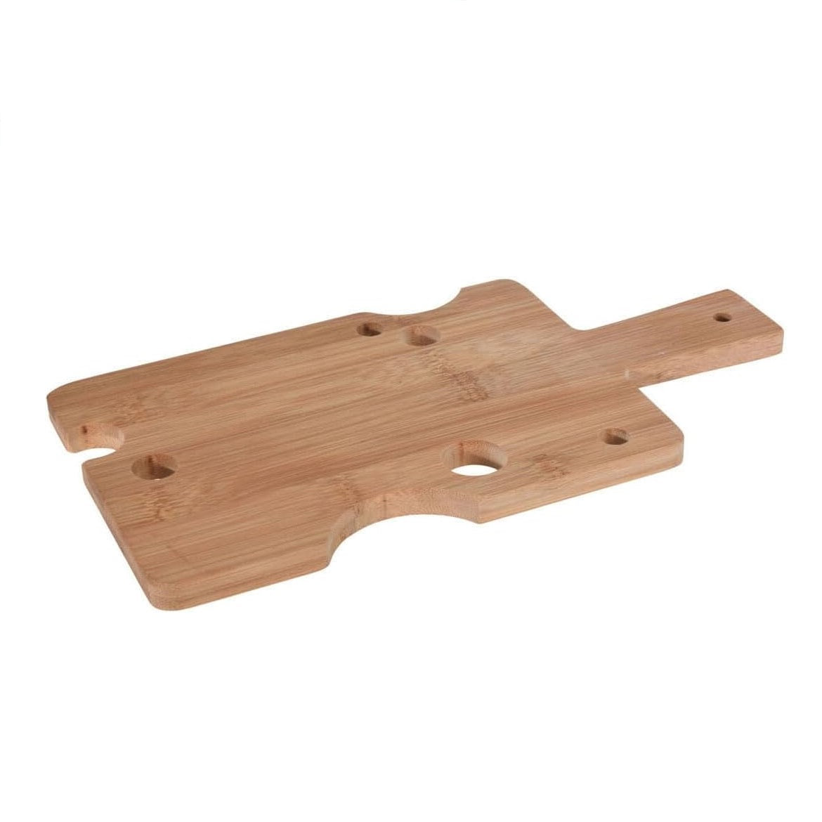 Excellent Houseware Bamboo Cheese Platter Board Brown 29cm x 15cm 784610440 | Eco-Friendly | Wooden Serving Tray | Decorative Cheese Cut-Out Design