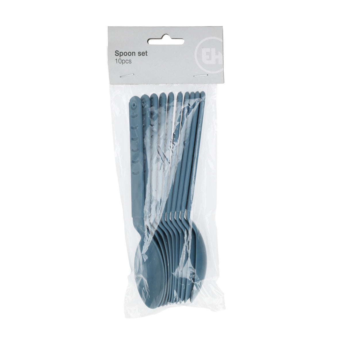 Excellent Houseware Plastic Spoon Set Assorted Colours Pack of 10 101002830 | Reusable and Durable Cutlery | Ideal for Parties-Picnics and Everyday Use
