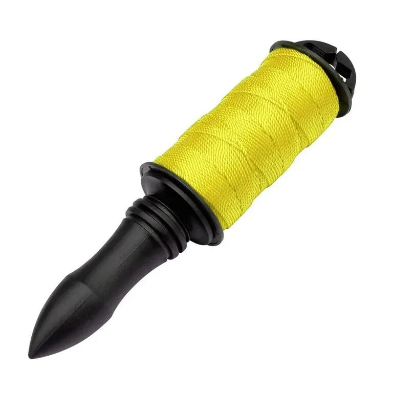 Dekton Brick Line with Holder and Spindle Yellow and Black 50Mtr DT45326