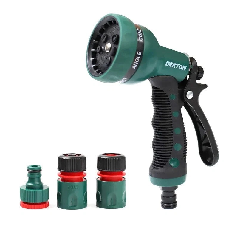 Dekton 7 Function Spray Nozzle Kit Green and Black DTG6120 | 7-in-1 Spray | Universal Fitting