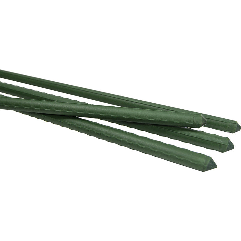 Green Blade Plant Support Stakes Green 11mm x 1500mm PS223 | Plastic Coated Steel Core Garden Canes | Strong Support for Climbing Plants-Vines and Flowers
