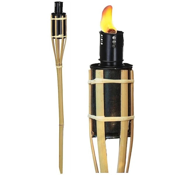 Pro Garden Citronella Oil Bamboo Torch Black 65cm E30200000