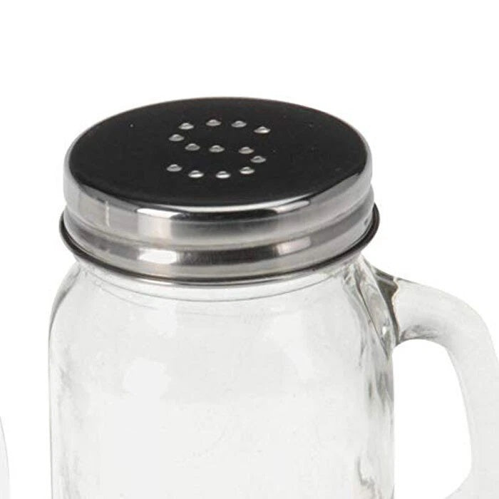 Excellent Houseware Glass Salt and Pepper Set Clear 135ml 70mm x 54mm x 85mm CD1001430