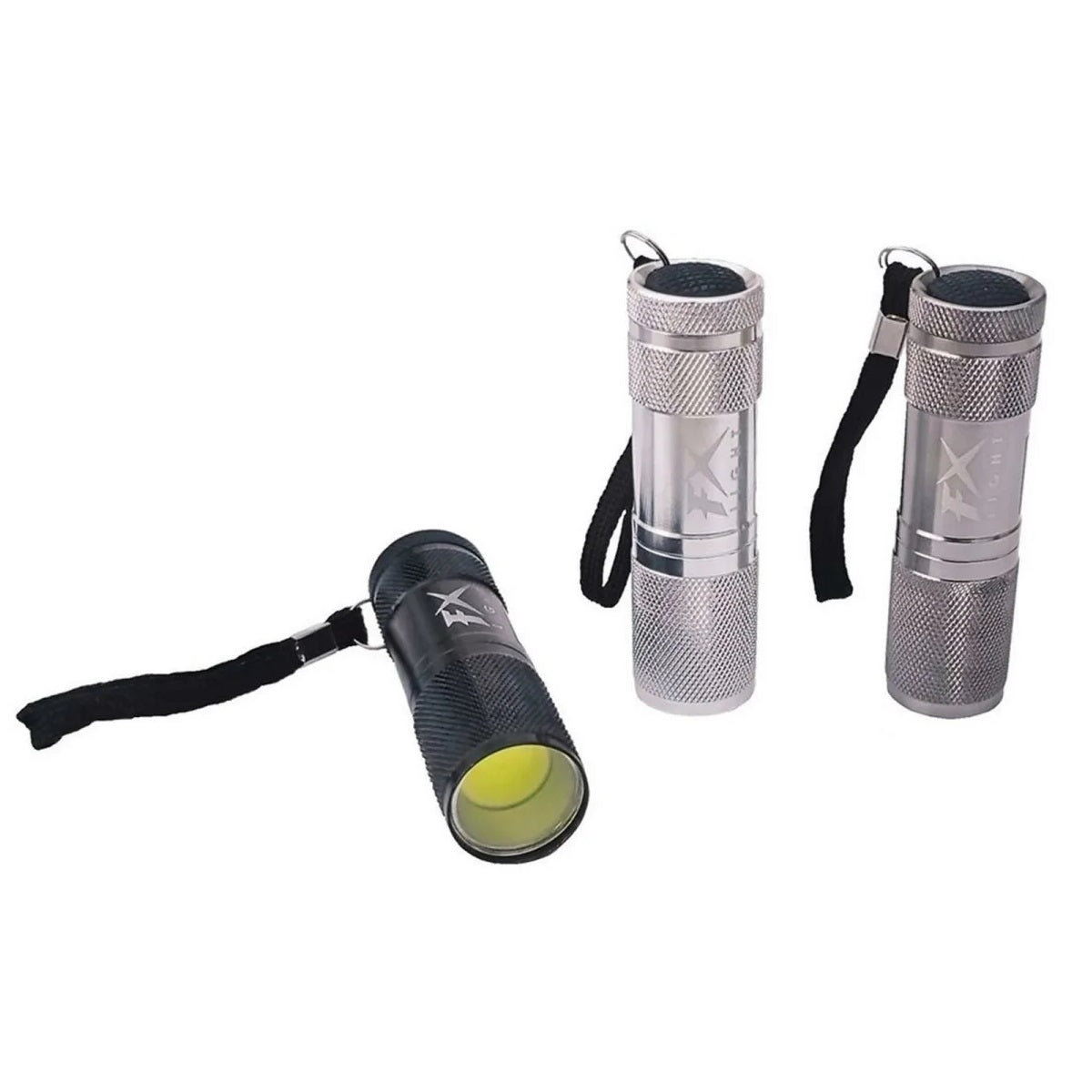 FX Light COB Aluminium Torch Assorted Colours 8cm CY8200020