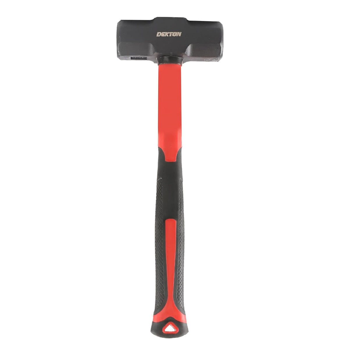 Dekton Sledge Hammer Red and Black Mid Size 2Kg DT10314 | Drop Forged | Fibreglass Handle for Shock Absorption | Ergonomic Anti-Slip Grip | Durable Carbon Steel