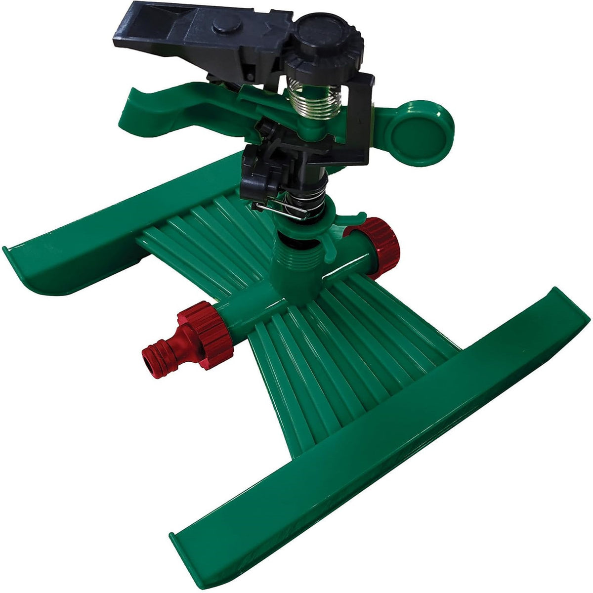 Dekton Impulse Sprinkler Green 12.5mm DTG6300 | 360 Degree Coverage | Universal Fitting | Stable Base for Optimal Lawn and Yard Watering | Made from High-Quality Plastic for Durability and Long Lasting Use