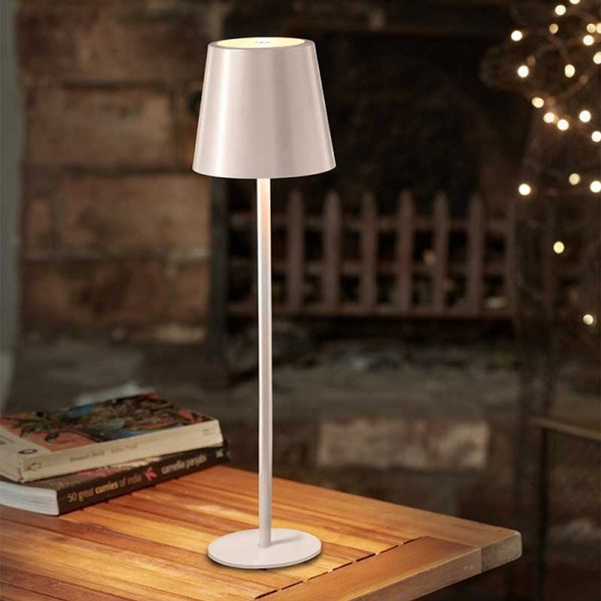 Smart Garden Battery Powered Turin Lantern Ivory 5320031 | For Home Garden and Conservatory | Contemporary Rechargeable Lamp will Brighten Up any Indoor or Outdoor Space | Warm White | No Wires
