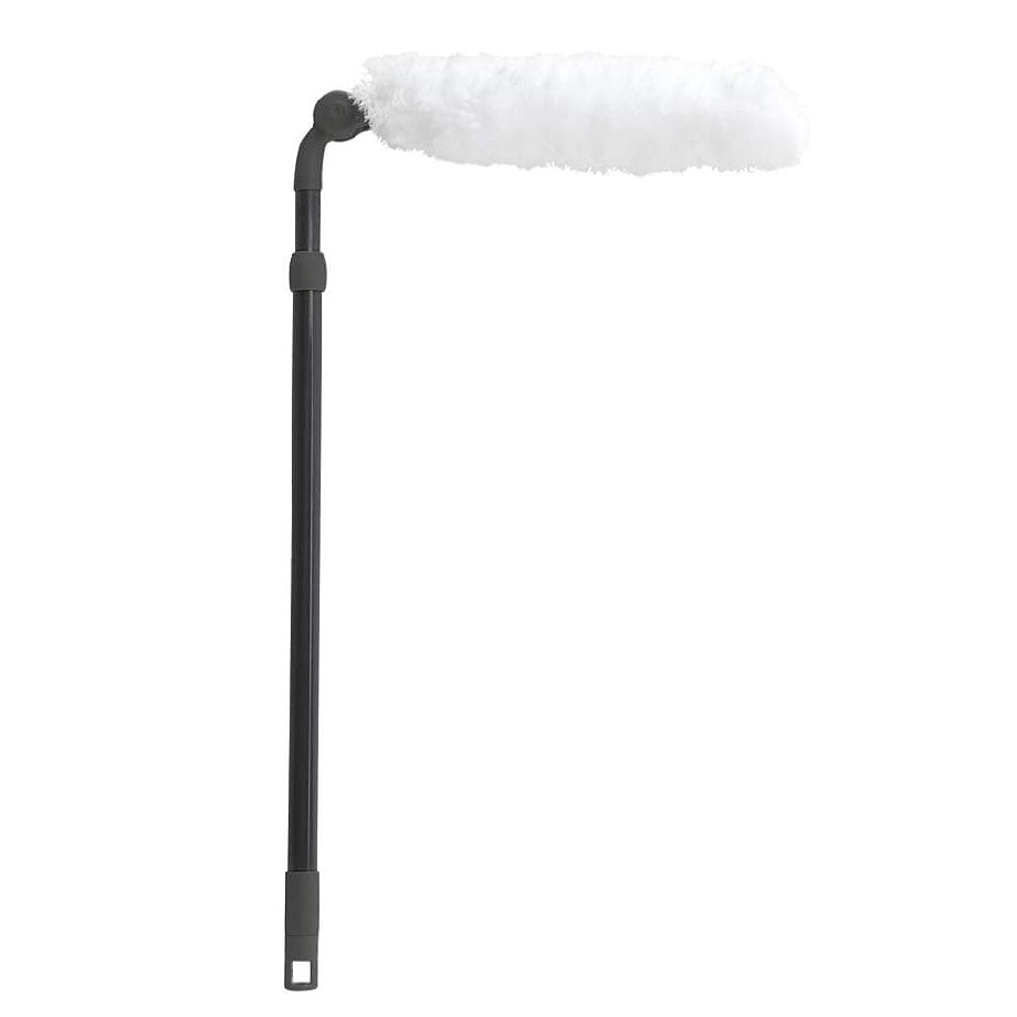 JVL Extendable Microfibre Duster Grey 68cm-105cm 20-070GY | Machine Washable Microfibre Duster | Head Rotates and Locks into Six Positions | Multi-Angled Duster Rotates 270 Degree for Optimum Cleaning with Minimal Effort