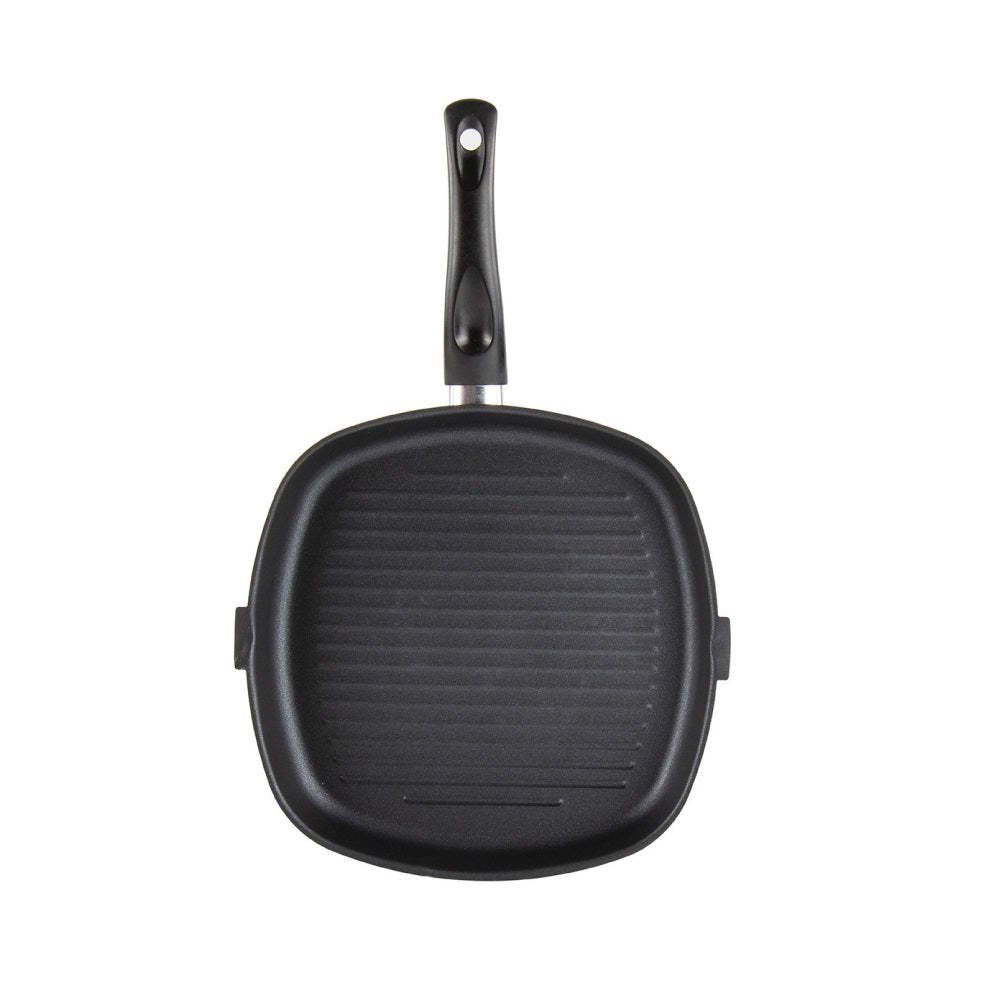 SQ Professional Ultimate Carbon Steel Square Grill Pan Black 24cm 8540