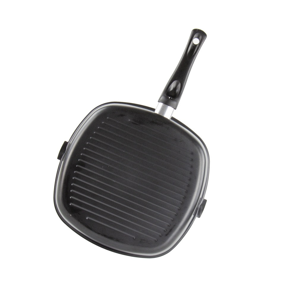 SQ Professional Ultimate Carbon Steel Square Grill Pan Black 24cm 8540