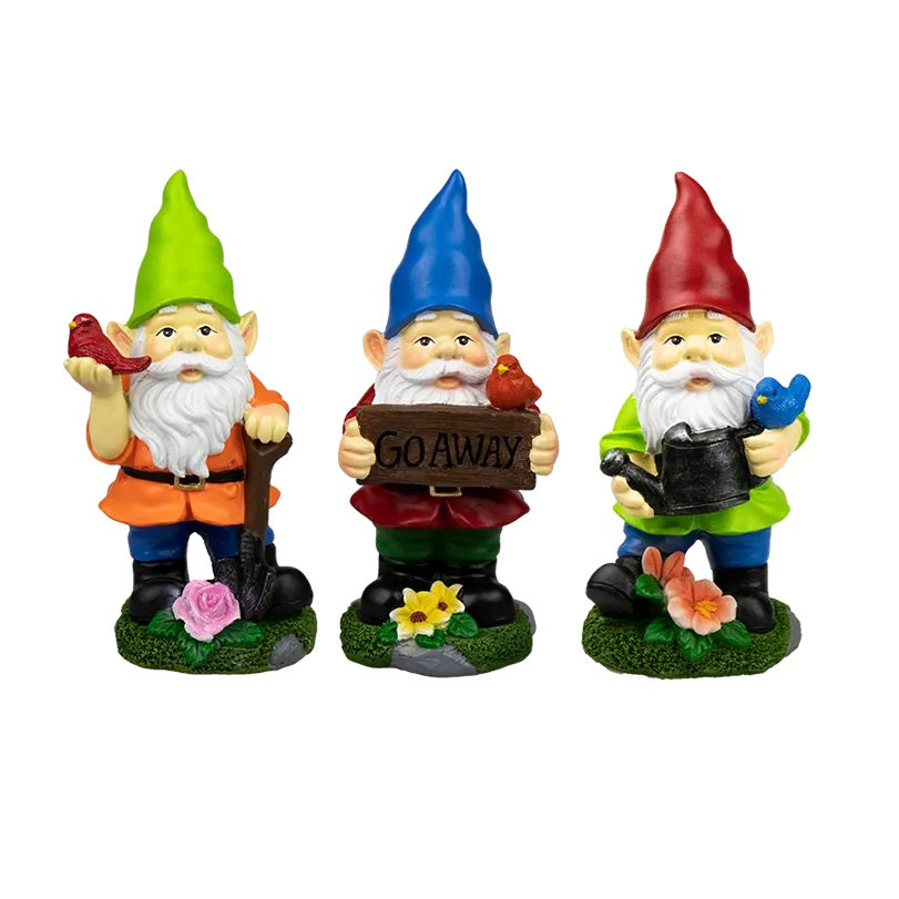 Gem Imports Garden Gnome Decoration Assorted Colours 21cm GAR5250OB