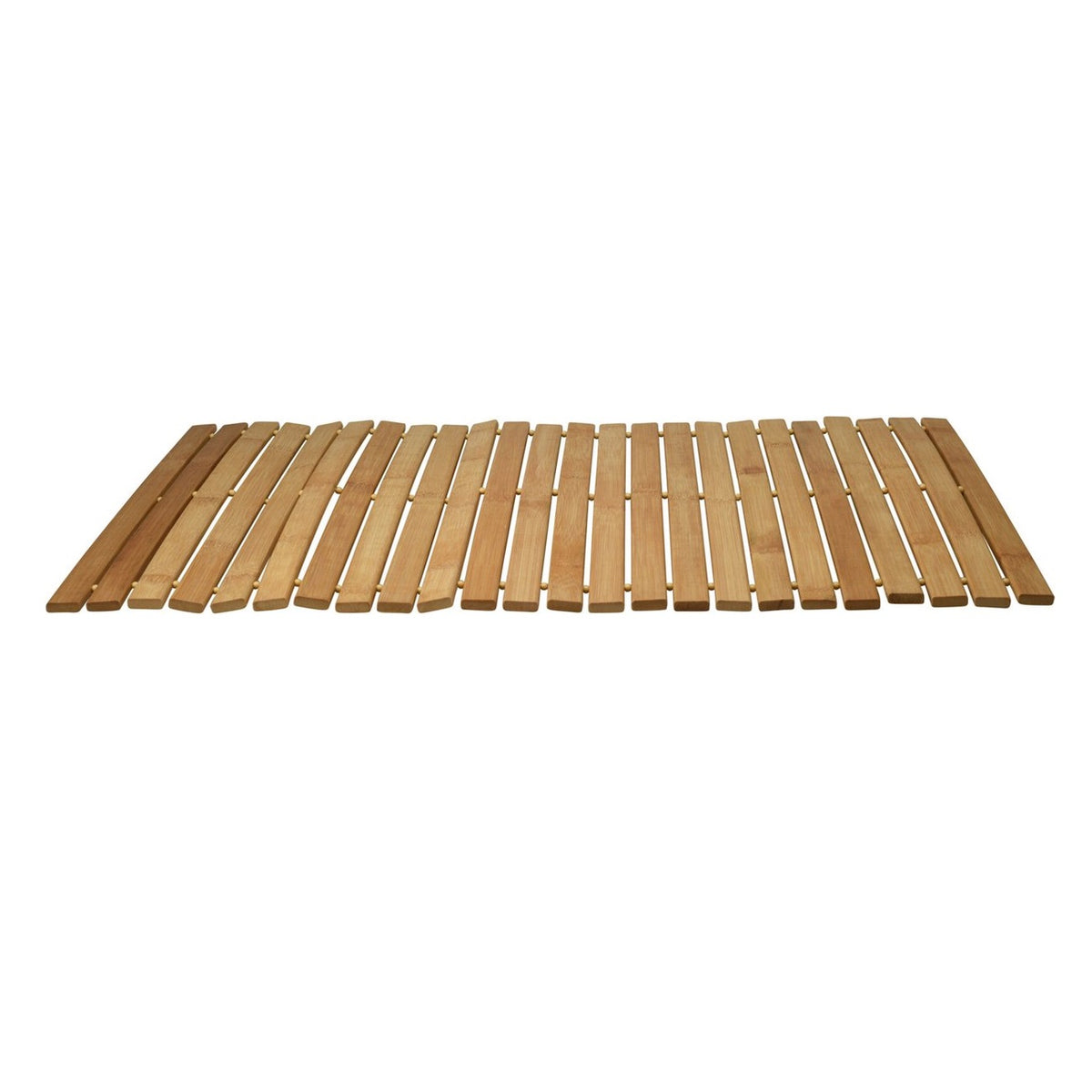 Bathroom Solutions Bamboo Bath Mat Brown 40cm x 60cm HX9100640 | Non-Slip Wooden Slatted Floor Mat | For Bathroom and Spa | Water-Resistant and Eco-Friendly | Foldable and Durable Design