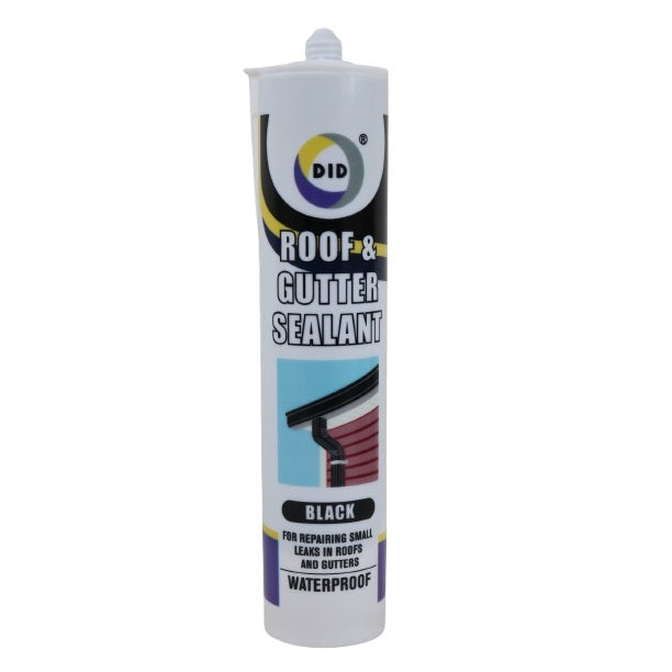 DID Roof and Gutter Sealant Black 260ml HW5863 | Waterproof Sealant | For Small Roof and Gutter Leaks | Exterior Adhesive Filler | Long-lasting | Permanent Flexible Seal
