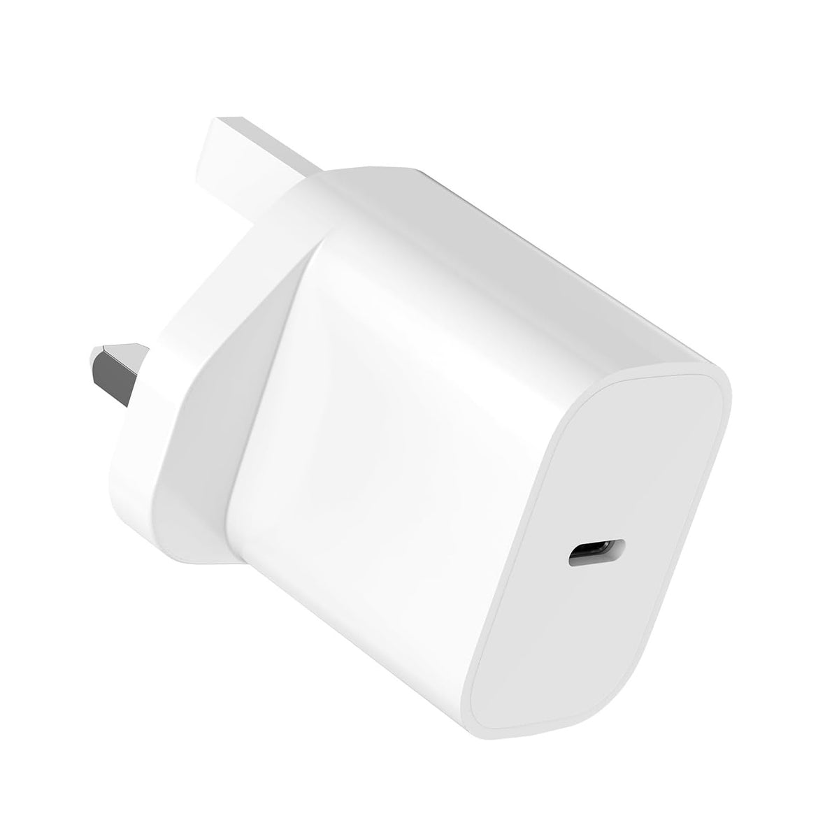 Daewoo Type-C Wall Charger White ELA1413 | 20W | Fast Charging Adapter | USB-C Port and 3-Pin Plug | Smart IC | Short Circuit Protection| For Phones-Tablets and Gadegts