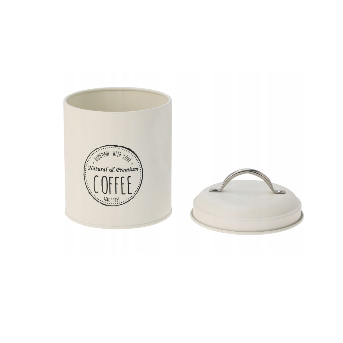 Excellent Houseware Metal Storage Canister Set Assorted Colours 11cm x 16cm Pack of 3 C80653730