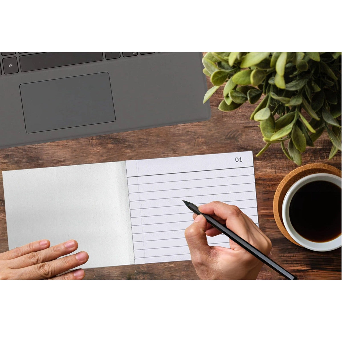 Just Stationery Triplicate Book with Carbon Sheets Multicolour Half Size 4019 | Numbered Pages | Ruled Paper | 50 Sets