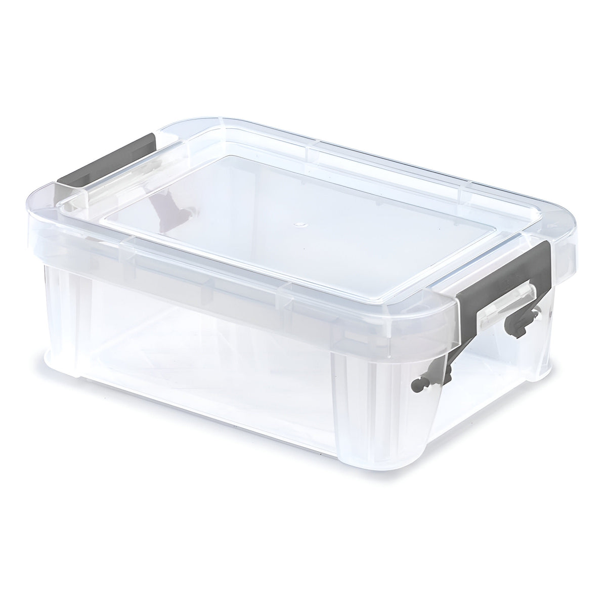 Whitefurze AllStore Storage Boxes Transparent 0.3Ltr Pack of 3 S20D013 | Ideal for Arts and Crafts - Buttons - Sequins - Jewellery - Crayons - Ribbon - Clips - Pins and Screws | Strong and Stackable Mini Boxes